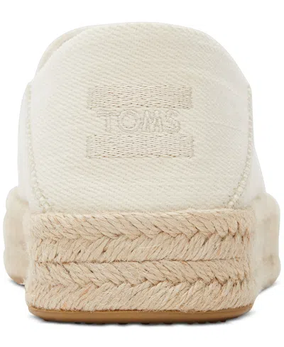 Toms Women's Carolina Twill Espadrille Slip On In Neutral