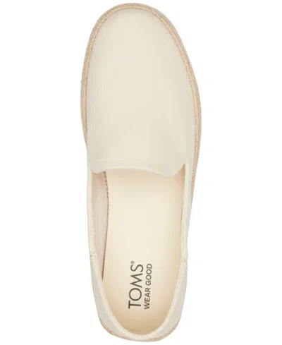 Toms Women's Carolina Twill Espadrille Slip On In Neutral