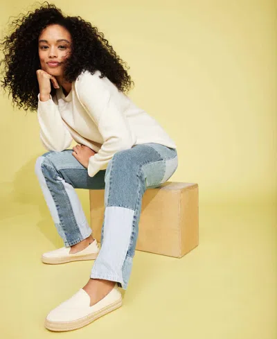 Toms Women's Carolina Twill Espadrille Slip On In Neutral