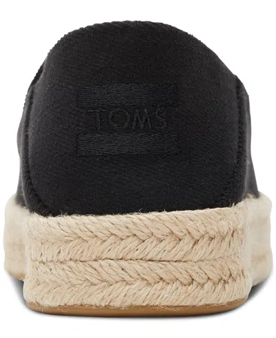 Toms Carolina Platform Espadrille Sneaker In Black
