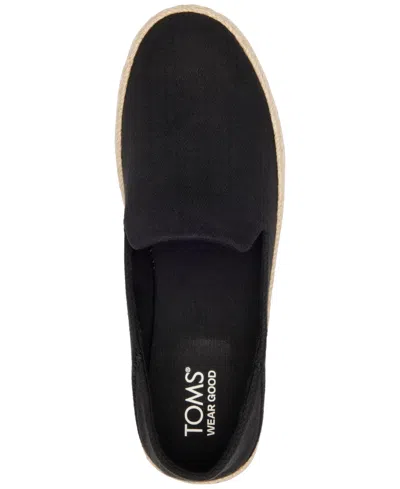 Toms Carolina Platform Espadrille Sneaker In Black