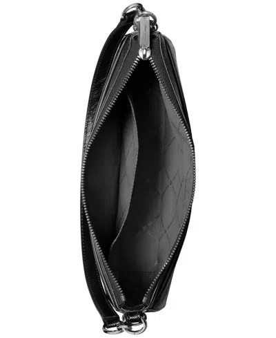 Michael Kors Jet Set Top Zip Pouchette Crossbody Bag In Black