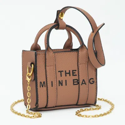 Fashnzfab The Mini Bag Message Pointed Faux Leather Bag Charm / Mini Bag / Crossbody Bag In Multi