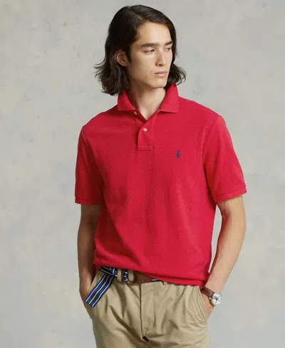 Polo Ralph Lauren Classic Fit Mesh Polo Shirt In Red