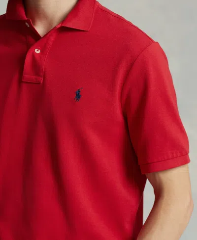 Polo Ralph Lauren Classic Fit Mesh Polo Shirt In Red