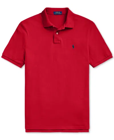 Polo Ralph Lauren Classic Fit Mesh Polo Shirt In Red