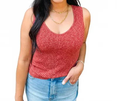 Dear John Denim Neomi Tank Top In Rust In Multi