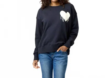 Kerri Rosenthal Ex-boyfriend Drippy Heart Sweatshirt In Black In Black