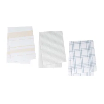 Hivvago Cotton Tea Towel (set Of 3) In Multi