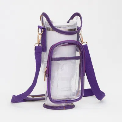 Fashnzfab Transparent Tumbler Carrier Holder Crossbody Bag In Multi
