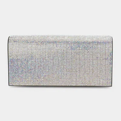 Fashnzfab Bling Solid Evening Clutch 8" X 4" X 2.3" Crossbody Bag In Multi