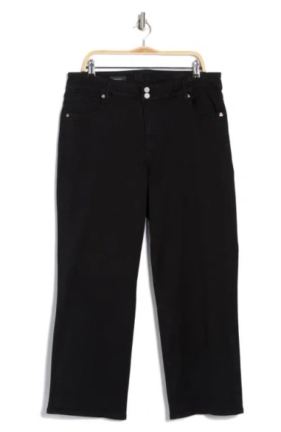 Kut From The Kloth Lucy Double Button Wide Leg Jeans In Black