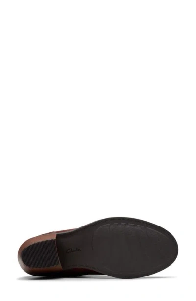 Clarks Neva Buckle Leather Bootie In Brown