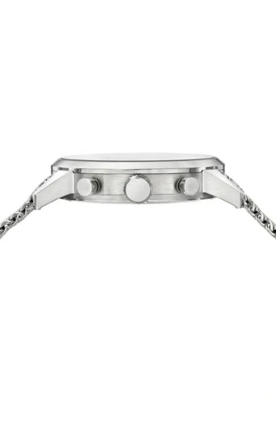 Porsamo Bleu Simon Mesh Strap Chronograph Watch, 44mm In Metallic