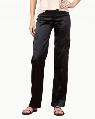 Avenue Montaigne Eclipse Cargo-pocket Trousers In Black