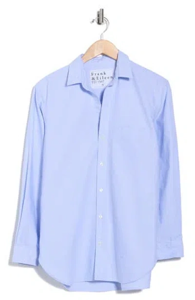 Frank & Eileen Joedy Boyfriend Button-up Shirt In Blue