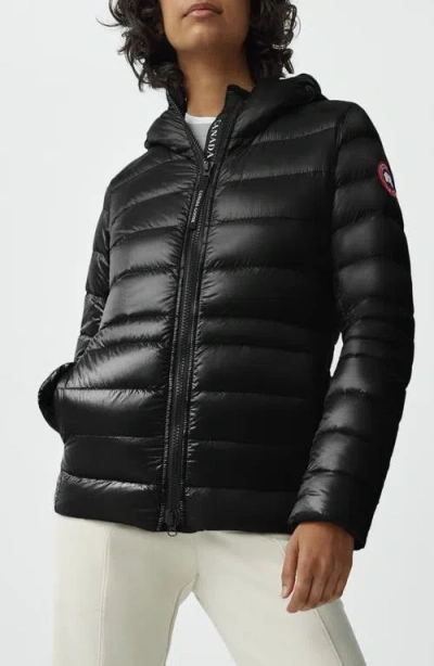 Canada Goose Cypress Packable Hooded 750-fill-power Down Puffer Jacket In Black