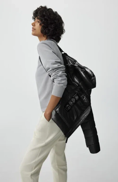 Canada Goose Cypress Packable Hooded 750-fill-power Down Puffer Jacket In Black