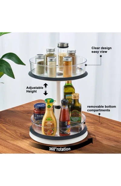 Sorbus 2-tier Lazy Susan Rotating Kitchen Organizer In Transparent