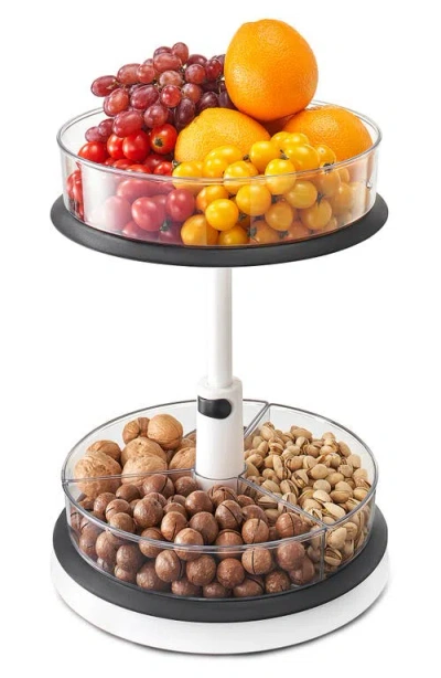 Sorbus 2-tier Lazy Susan Rotating Kitchen Organizer In Transparent