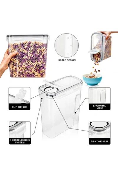 Sorbus 6-pack Airtight Cereal Storage Containers In Transparent