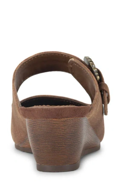 Baretraps Luna Womens Round Closed Toe Mules In Brown