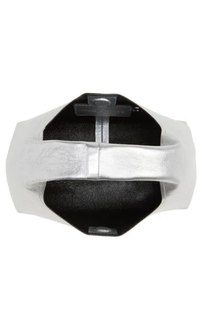 Marc Jacobs The Mini Leather Sack Bag In Silver