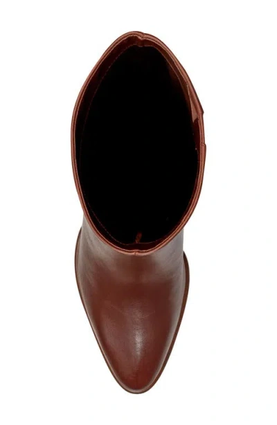 Marc Fisher Ltd Womens Lannie Tall Block Heel Boots Regular Wide Calf In Brown