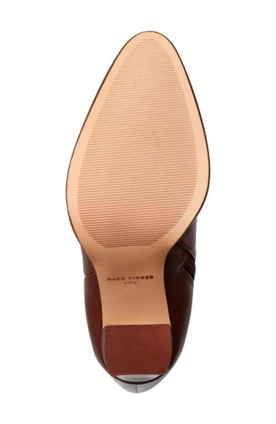 Marc Fisher Ltd Womens Lannie Tall Block Heel Boots Regular Wide Calf In Brown