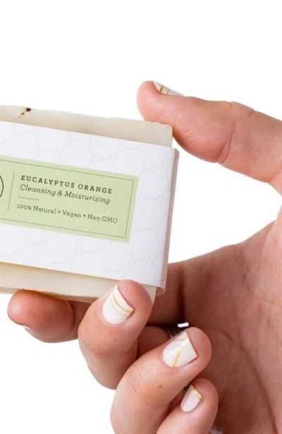 Lizush 2 X Eucalyptus Natural Cold Process Soap Bar With Essential Oils In Transparent