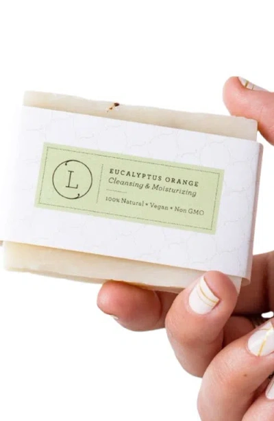 Lizush 2 X Eucalyptus Natural Cold Process Soap Bar With Essential Oils In Transparent