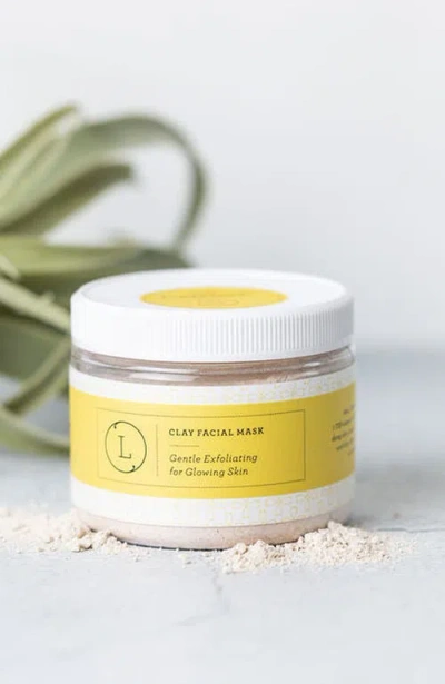 Lizush Natural Clay Facial Mask, Exfoliating Mask, Glowing Skin Mask In Transparent