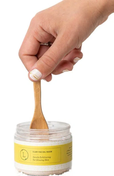 Lizush Natural Clay Facial Mask, Exfoliating Mask, Glowing Skin Mask In Transparent
