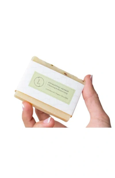 Lizush 2 X Eucalyptus Natural Cold Process Soap Bar With Essential Oils In Transparent
