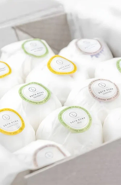 Lizush Large Bath Bombs Gift Box In Transparent