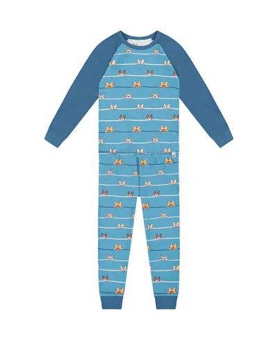 Deux Par Deux Boys' Two-piece Organic Cotton Pajama Set - Baby In Multi