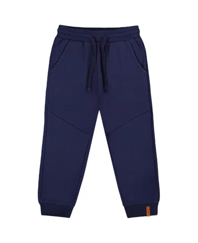 Deux Par Deux Fleece Sweatpants With Pockets In Blue