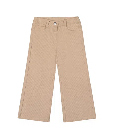 Deux Par Deux Wide Leg Corduroy Pants In Neutral