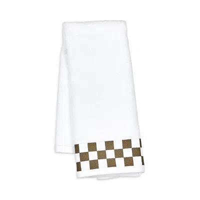 Mackenzie-childs Hand Towel With Check Border In White