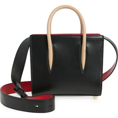 Christian Louboutin Mini Paloma Leather Satchel In Black