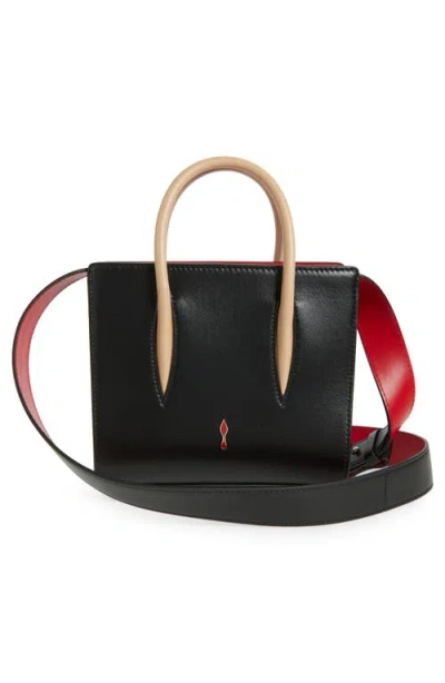 Christian Louboutin Mini Paloma Leather Satchel In Black