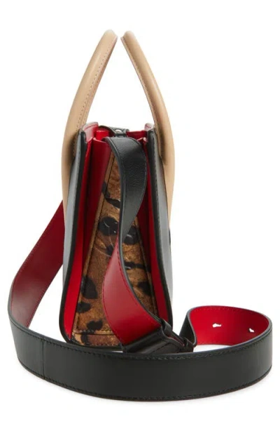 Christian Louboutin Mini Paloma Leather Satchel In Black