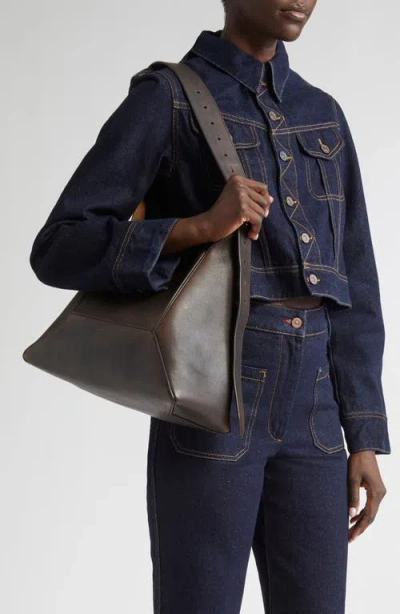 Jimmy Choo Medium Diamond Shoulder Bag In Brown