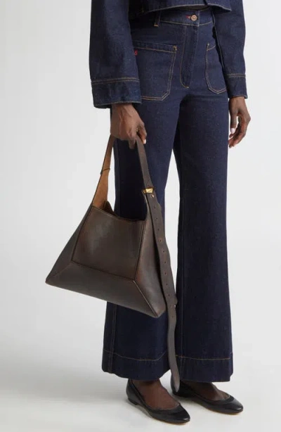 Jimmy Choo Medium Diamond Shoulder Bag In Brown