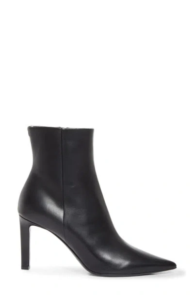 Jimmy Choo Pointed Toe High-heeled Ankle Boots In Black Calfskin Leather