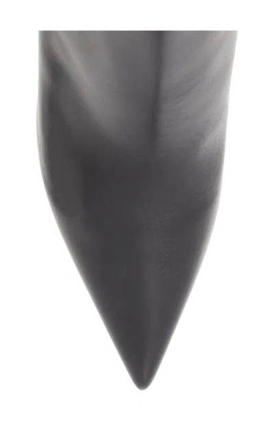 Jimmy Choo Pointed Toe High-heeled Ankle Boots In Black Calfskin Leather