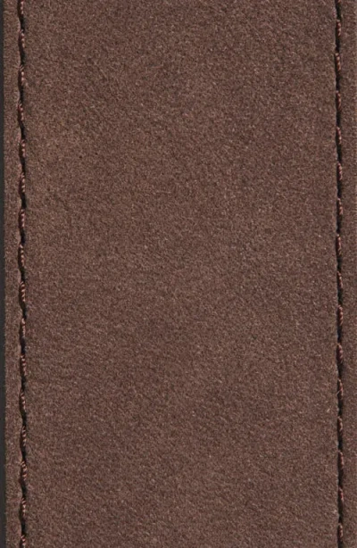 Nordstrom Richard Nubuck Leather Belt In Brown