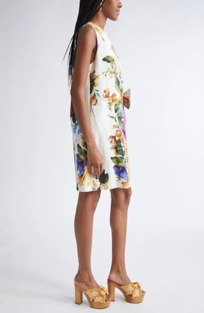 Dolce & Gabbana Dress Print Bouquet Flowers In Multi