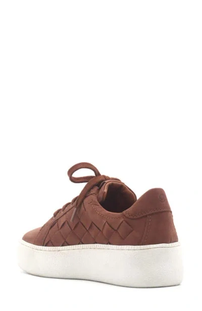 Gentle Souls Women's Kindy Woven Round Toe Sneakers In Brown