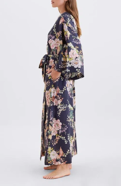 Papinelle Betsy Sateen Maxi Robe In Multi